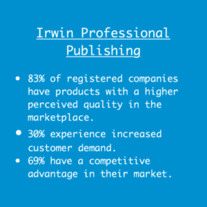 Graphic showing ISO benefits according to Irwin Professional Publishing