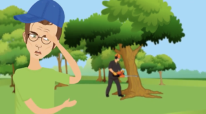 GrowEQ: Quicklinks - tree being cut on golf course