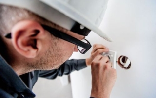 electrician checking wiring