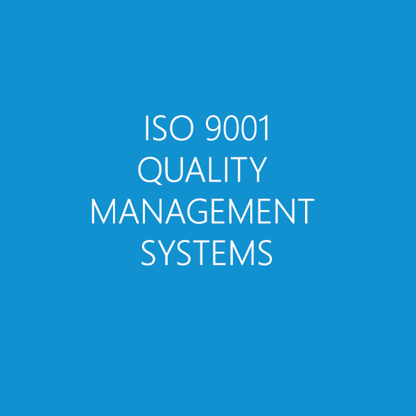 ISO 9001 QUALITY MANAGEMENT SYSTEMS